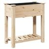 vidaXL Garten-Pflanzgef&auml;&szlig; mit Regal Beige 71 x 37 x 76,5 cm