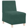 vidaXL Modulares Armfreies Sofa 3 pcs Dunkelgr&uuml;n 55 x 74 x 82 cm Samt