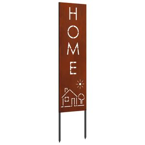vidaXL Garten Sichtschutz-Leinwand Rostig 32 x 140 cm Wetterfeststahl