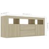 vidaXL TV-Schrank Sonoma-Eiche 120x30x50 cm Holzwerkstoff