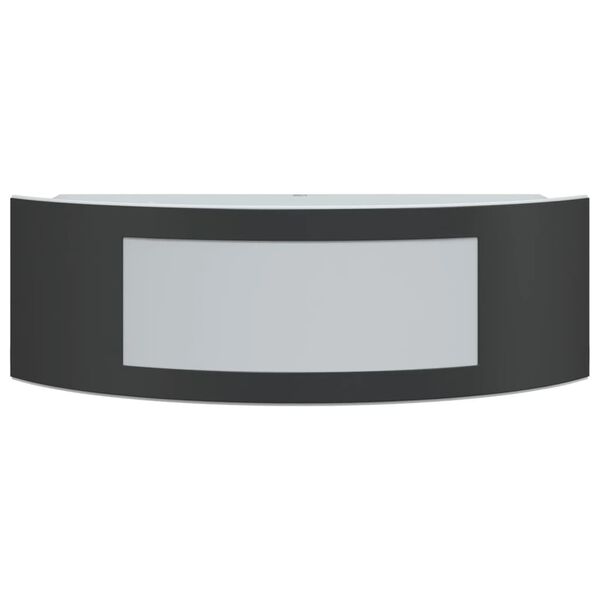 vidaXL Au&szlig;enwandleuchten 2 Stk. Schwarz Edelstahl