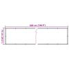 vidaXL Balkon-Sichtschutz Anthrazit 75x500 cm Oxford-Gewebe