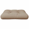 vidaXL Palettenkissen Taupe 58x58x10 cm Stoff
