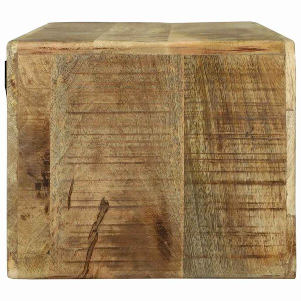 vidaXL TV-Schr&auml;nk mit Regal Braun 80 x 30 x 25 cm Massivholz Mango