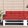 vidaXL Palettenkissen Rot 120x40x12 cm Stoff