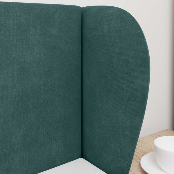 vidaXL Kopfteil Ohr Gr&uuml;n 40 x 23 x 6 cm Samt