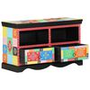 vidaXL TV-Schr&auml;nk 80 x 35 x 50 cm Mehrfarbig Massivholz Mango