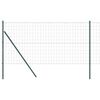 vidaXL Bodenmontierter Euro-Zaun 25 x 1,2 m PVC-beschichteter Stahl