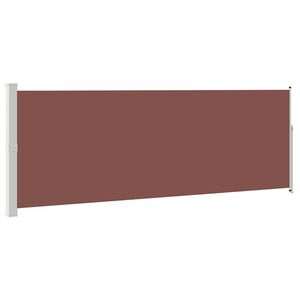 vidaXL Ausziehbare Seitenmarkise 160x500 cm Braun
