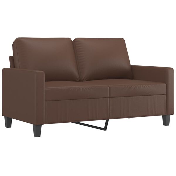 vidaXL 2-Sitzer-Sofa Braun 120 cm Kunstleder