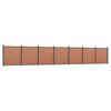 vidaXL Zaunelement Braun 1218x186 cm WPC