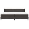 vidaXL Boxspringbett mit Matratze Dunkelbraun 200 x 200 cm Polyester