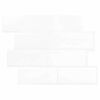 vidaXL U-Bahn-Fliese 10 pcs Weiß 29.4 x 21.4 cm Polyurethan und PET