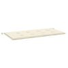 vidaXL Gartenbank-Auflage Creme 120x50x3 cm Oxford-Gewebe