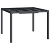 vidaXL Gartentisch Anthrazit 100x100x72 cm Stahl