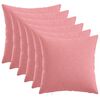 vidaXL Kissenbezug 6 stk. HEERLEN Rosa 50 x 50 cm Stoff