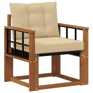 vidaXL Outdoor-Sofa Massivholz Akazie Natur