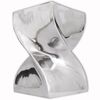 vidaXL Hocker/Beistelltisch Verdrehte Form Silbern Aluminium