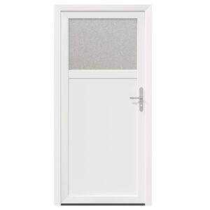 vidaXL Seiteneingangst&uuml;r 88 x 198 cm PVC Wei&szlig;