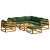 vidaXL Sofa-Set 8 stk. Natur Massivholz Akazie