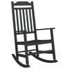 vidaXL Schaukelstuhl Schwarz 84 x 65 x 114 cm Harz