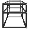 vidaXL TV-Schrank Transparent 140x40x40,5 cm Hartglas