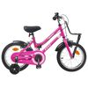 vidaXL Kinderfahrrad 14 Zoll f&uuml;r 3-5 Jahre alt Rosa und Schwarz