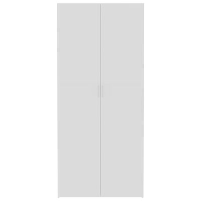 vidaXL Lagerschrank Weiß 80x35,5x180 cm Holzwerkstoff