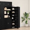 vidaXL Highboard Schwarz Eichen-Optik 40 x 42,5 x 185 cm