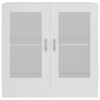 vidaXL Vitrinenschrank Weiß 82,5x30,5x80 cm Holzwerkstoff