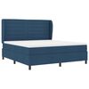 vidaXL Boxspringbett mit Matratze mit Kopfteil Blau 180 x 200 cm Stoff