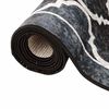 vidaXL Teppich Waschbar Schwarz und Wei&szlig; 160x230 cm Rutschfest