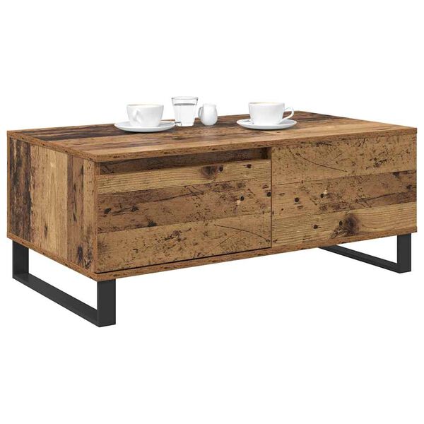 vidaXL Couchtisch Altholz 90 x 50 x 36,5 cm Holzwerkstoff