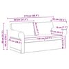 vidaXL Sofa Creme Gesamtabmessungen: 175 x 82 x 80 cm (B x T x H) Samt