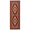 vidaXL Teppichl&auml;ufer BCF Orientalisch Rot 100x300 cm