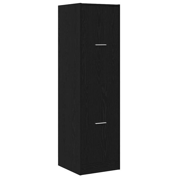 vidaXL Apothekerschrank Schwarz Eichen-Optik 40 x 41 x 144.5 cm