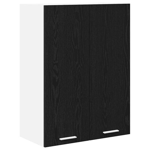 vidaXL H&auml;ngeschrank Schwarz Eichen-Optik 60 x 31 x 80 cm Holzwerkstoff
