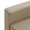 vidaXL 3-Sitzer-Sofa Cappuccino-Braun Kunstleder