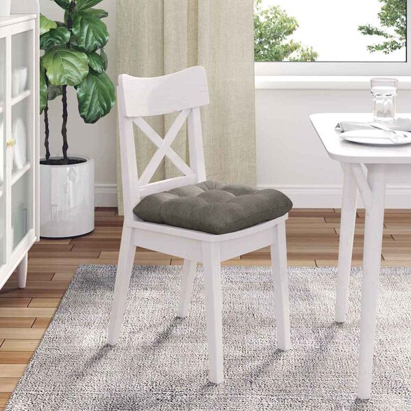 vidaXL Sitzkissen 4 pcs Hellgrau 45 x 45 cm Cordstoff