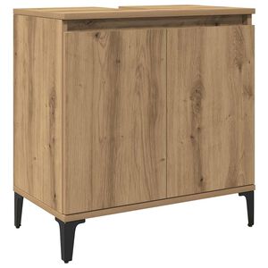 vidaXL Waschbeckenunterschrank Artisan-Eiche 58x33x60 cm Holzwerkstoff