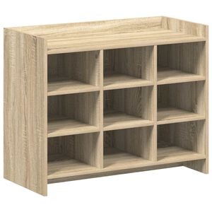 vidaXL Schuhschrank Sonoma-Eiche 85 x 39,5 x 70 cm Holzwerkstoff