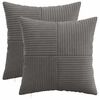 vidaXL Kissenbezug 2 pcs ALMELO Dunkelgrau 30 x 30 cm Cord