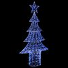 vidaXL Weihnachtsbaum mit 240 LEDs Blau 180 cm Acryl