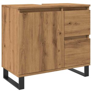 vidaXL Waschbeckenunterschrank Artisan-Eiche 65x33x60 cm Holzwerkstoff