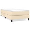 vidaXL Boxspringbettgestell Creme 90x200 cm Stoff