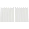 vidaXL Voile Vorh&auml;nge mit Schlaufen 2 Stk. Wei&szlig; 140x140 cm