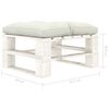 vidaXL 4-tlg. Garten-Lounge-Set Paletten mit Kissen in Beige Holz