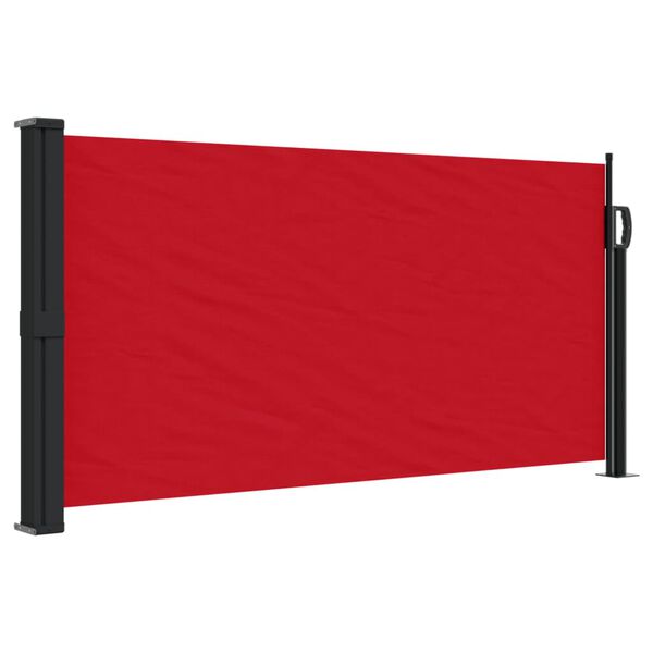 vidaXL Seitenmarkise Ausziehbar Rot 100x300 cm