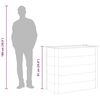 vidaXL Garten-Hochbeet WPC 100 x 50 x 91 cm Grau