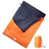 vidaXL Doppelschlafsack mit Kissen Erwachsene Camping 3-4 Jahreszeiten
